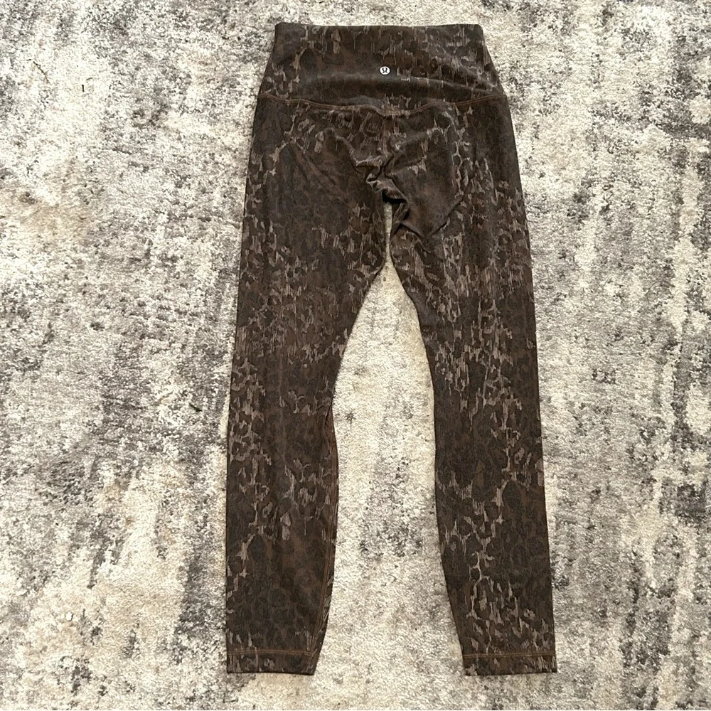 Lululemon / Align High-Rise 25” in Truleopard MAX Brown Multi pattern size 6